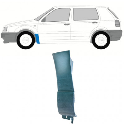 Panel de reparación guardabarros delantero para Volkswagen Golf 3 1991-1998 / Izquierda 12978