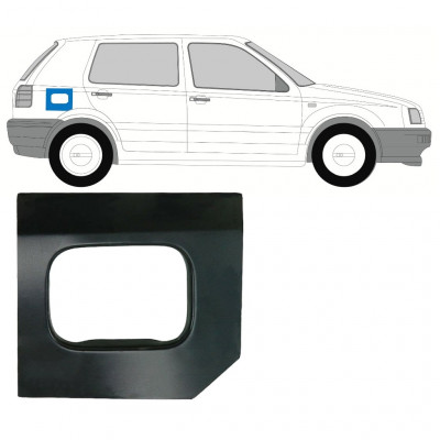 VOLKSWAGEN GOLF 3 1991- PANEL DE REPARACIÓN DEL ORIFICIO DE COMBUSTIBLE