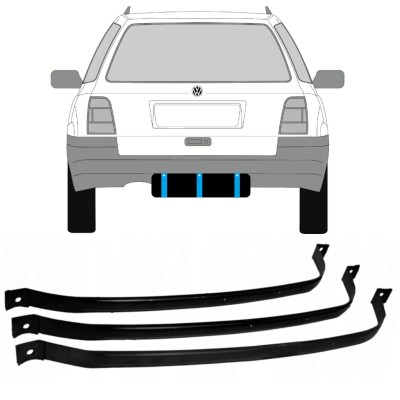 Banda de sujeción, depósito de combustible para Volkswagen Golf 3 1991-1998 / COMBI 9366
