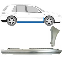 Umbral completo + Panel de reparación guardabarros delantero para Volkswagen Golf 4 1997-2006 / Derecho / Conjunto 8727