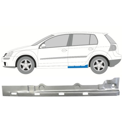 Panel de reparación del umbral interno para Volkswagen Golf 5 2003-2009 / Izquierda 7086