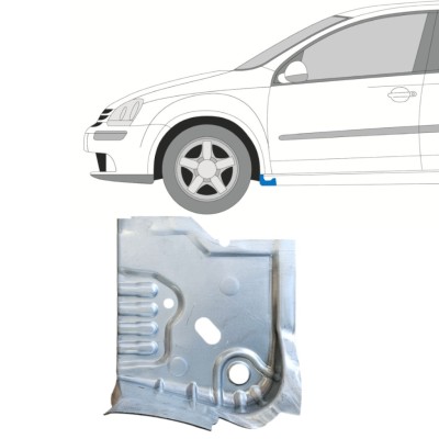 Panel de reparación terminación de umbral para Volkswagen Golf 5 2003-2009 / Izquierda 14907