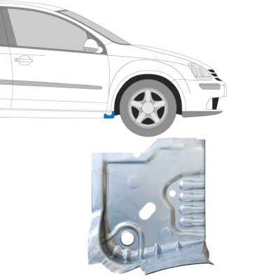 Panel de reparación terminación de umbral para Volkswagen Golf 5 2003-2009 / Derecho 14906