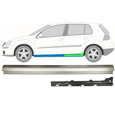 Panel de reparación del umbral interior y exterior para Volkswagen Golf 5 2003-2009 / Izquierda / Conjunto 11709