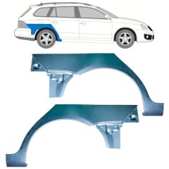 Panel de reparación guardabarros trasero para Volkswagen Golf 5 Variant 2007-2010 / Izquierda / Derecho / Izquierda+Derecha / Conjunto 12907