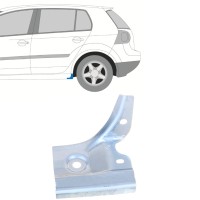 Panel de reparación terminación de umbral para Volkswagen Golf 5 2003-2009 / Izquierda 16113