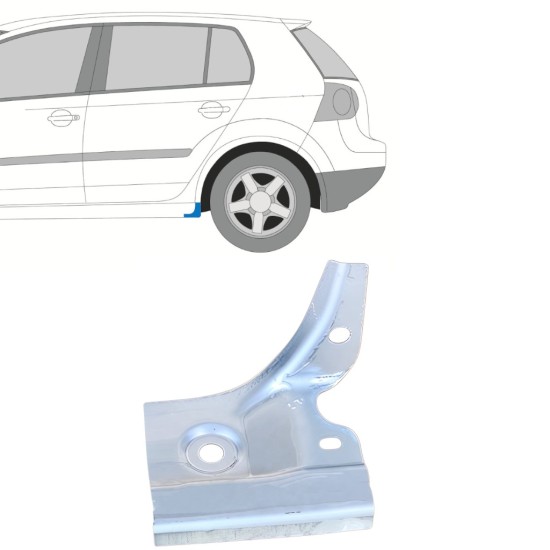 Panel de reparación terminación de umbral para Volkswagen Golf 5 2003-2009 / Izquierda 16113