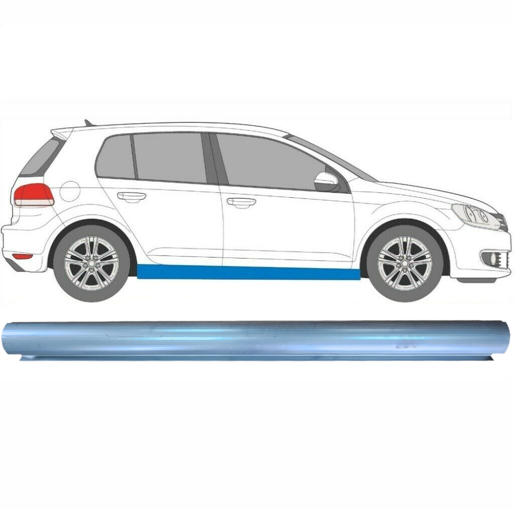 Panel De Reparación Del Umbral Para Vw Golf 6 2008- / Izquierda = Derecha (Simétrico) 5610