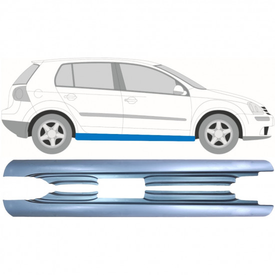 Panel de reparación del umbral para VW Golf 5 2003-2009 / Izquierda+Derecha / Conjunto 9230