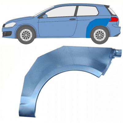 VW GOLF 6 2008-2014 3 PUERTAS PANEL DE REPARACIÓN DEL ALERÓN TRASERO / IZQUIERDA