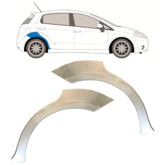 Panel de reparación guardabarros trasero para Fiat Grande Punto Evo 2005- / Izquierda+Derecha / Conjunto 14761