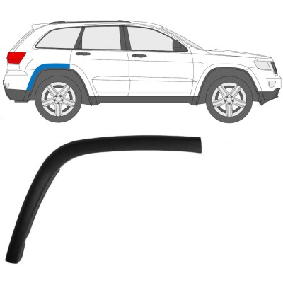 Moldura lateral guardabarros trasero para Jeep Grand Cherokee 2010-2021 / Derecho 15849