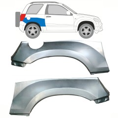 Panel de reparación guardabarros trasero parte superior para Suzuki Grand Vitara 2005-2014 / Izquierda+Derecha / Conjunto 10267