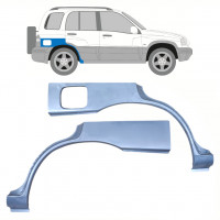 Panel de reparación guardabarros trasero para Suzuki Grand Vitara 1997-2005 / Izquierda+Derecha / Conjunto 10135