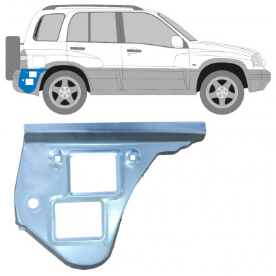 Panel de reparación guardabarros trasero para Suzuki Grand Vitara 1997-2005 / Derecho 11692