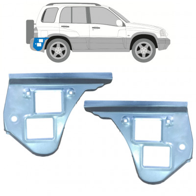 Panel de reparación guardabarros trasero para Suzuki Grand Vitara 1997-2005 / Conjunto 11698