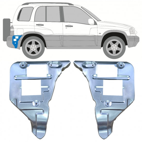 Panel de reparación porte parachoques trasero para Suzuki Grand Vitara 1997-2005 / Conjunto 11701