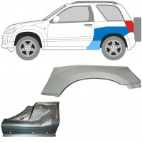 Panel de reparación del umbral + guardabarros trasero para Suzuki Grand Vitara 2005-2012 / Izquierda / Conjunto 10841