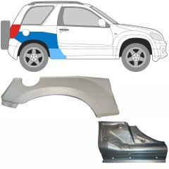 Panel de reparación del umbral + guardabarros trasero para Suzuki Grand Vitara 2005-2014 / Derecho / Conjunto 10840