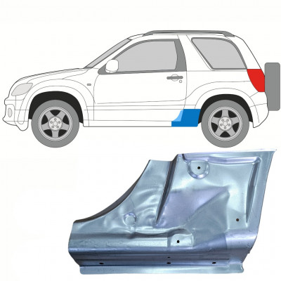 SUZUKI GRAND VITARA 2005-2012 3 PUERTAS PANEL DE REPARACIÓN DEL UMBRAL / IZQUIERDA