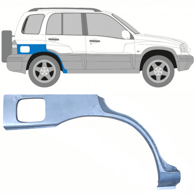 Panel de reparación guardabarros trasero para Suzuki Grand Vitara 1997-2005 / Derecho 10133