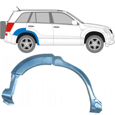 SUZUKI GRAND VITARA 2005-2012 PANEL DE REPARACIÓN DEL ALERÓN TRASERO / DERECHA