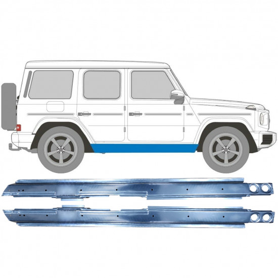 Panel de reparación del umbral para Mercedes G-Class 1979- / Izquierda+Derecha / Conjunto 9441