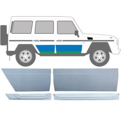 Panel de reparación puerta delantera + trasera interna + externa para Mercedes G-Class W460 W461 W463 1979-2017 / Derecho / Conjunto 9469