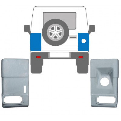 Panel de reparación esquina trasera para Mercedes G-Class 1979- / Izquierda+Derecha / Conjunto 10675