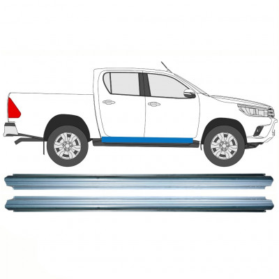 Panel de reparación del umbral para Toyota Hilux 2015- / Izquierda = Derecha (simétrico) / Conjunto 10140