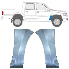 Panel de reparación guardabarros delantero para Toyota Hilux 1998-2005 / Izquierda+Derecha / Conjunto 10068
