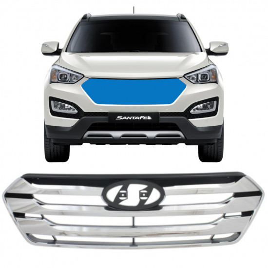 Parrilla para Hyundai Santa Fe 2012-2018 7520