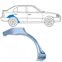 Panel de reparación guardabarros trasero para Hyundai Accent 2000-2006 / Derecho 7593