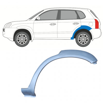 HYUNDAI TUCSON 2004-2010 PASO DE RUEDA TRASERO PANEL DE REPARACIÓN / IZQUIERDA