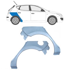 Panel de reparación guardabarros trasero para Hyundai i30 2007-2012 / Izquierda+Derecha / Conjunto 5472