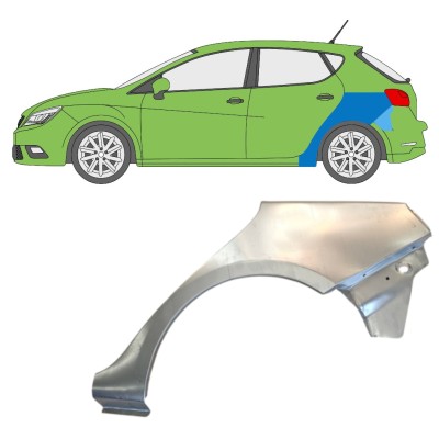 Panel de reparación guardabarros trasero para Seat Ibiza 2008-2017 / Izquierda 14608