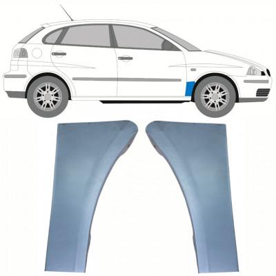 Panel de reparación guardabarros delantero para Seat Ibiza Cordoba 2002-2008 / Izquierda+Derecha / Conjunto 10262