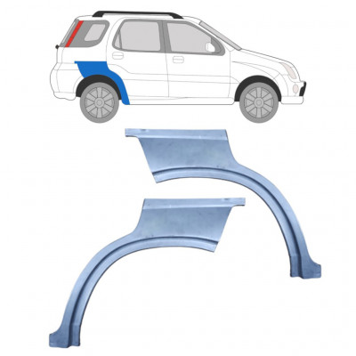 Panel de reparación guardabarros trasero para Suzuki Ignis 2000-2003 / Izquierda+Derecha / Conjunto 10415