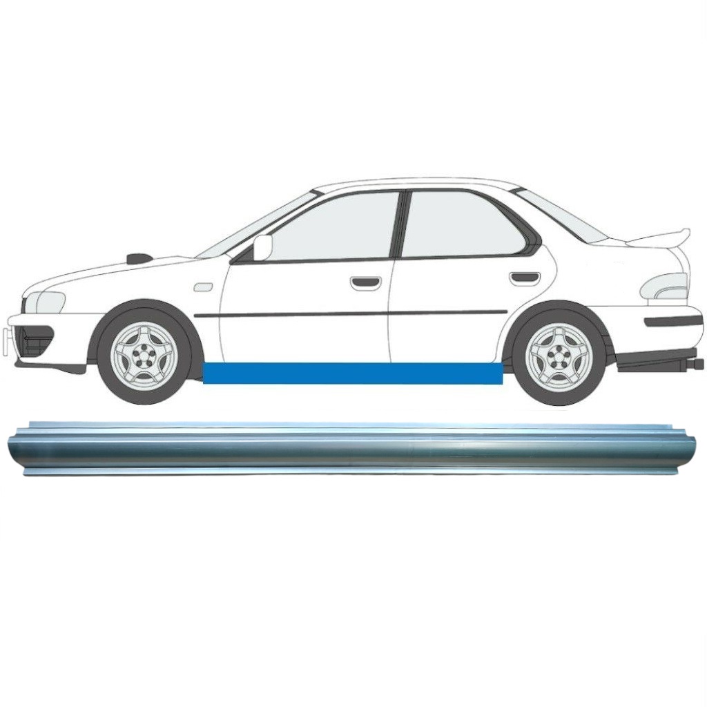 Panel De Reparación Del Umbral Para Subaru Impreza 1992-2000 / Izquierda 7010