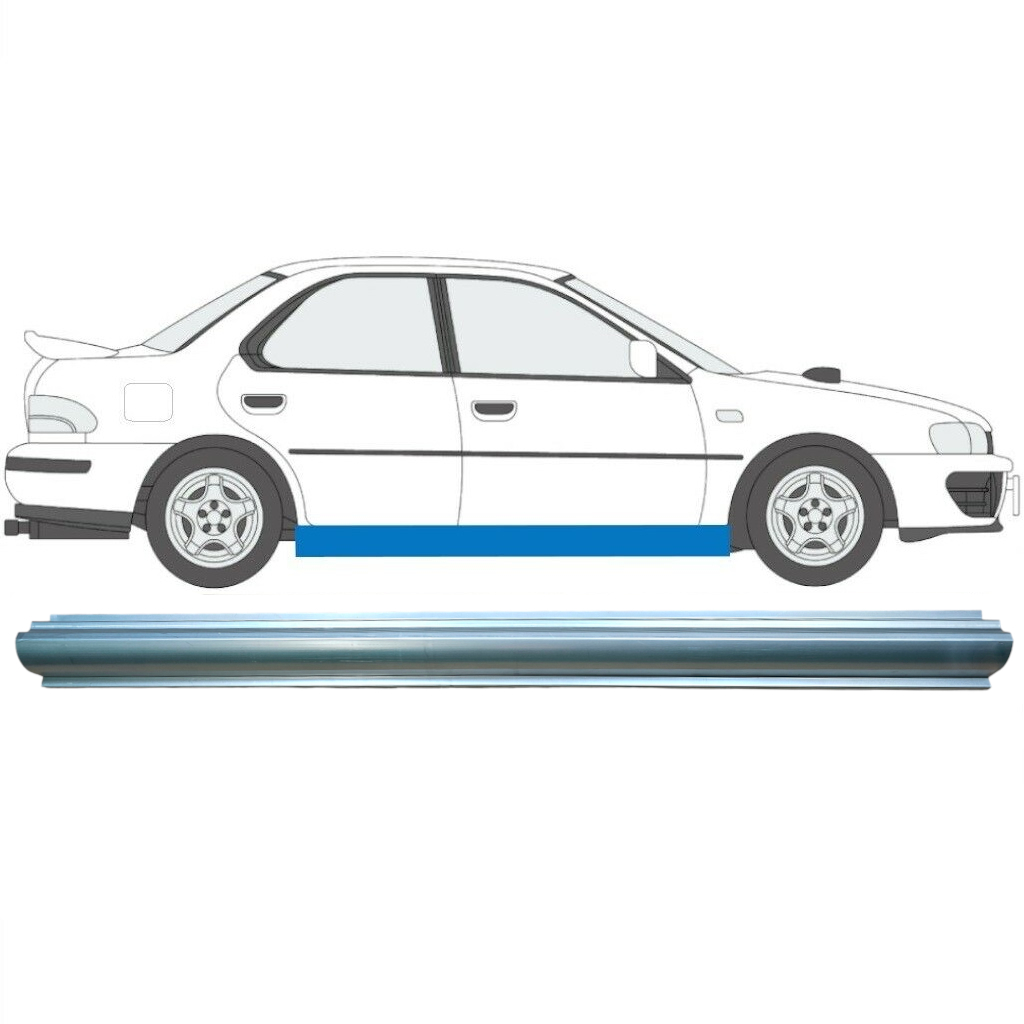 Panel De Reparación Del Umbral Para Subaru Impreza 1992-2000 / Derecho 7009
