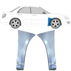 Panel de reparación guardabarros delantero para Subaru Impreza GD GG 2000-2007 / Izquierda+Derecha / Conjunto 10605