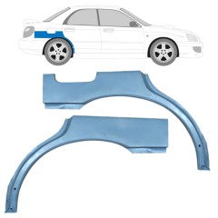 Panel de reparación guardabarros trasero para Subaru Impreza GD GG 2000-2007 / Izquierda+Derecha / Conjunto 9156