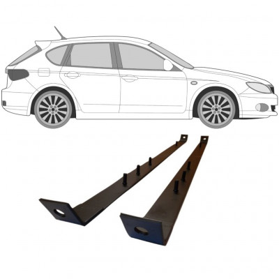 SUBARU IMPREZA 2007-2013 ABRAZADERAS DEL DEPÓSITO DE COMBUSTIBLE