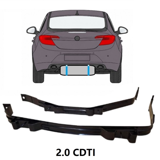 Banda de sujeción, depósito de combustible para Opel Insignia 2008-2017 17019