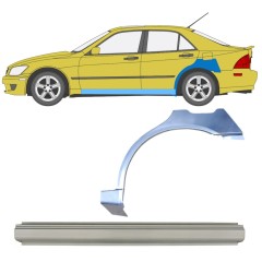 Panel de reparación del umbral + guardabarros trasero para Lexus IS 1998-2005 / Izquierda / Conjunto 10314