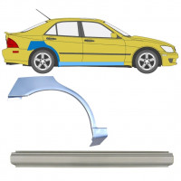 Panel de reparación del umbral + guardabarros trasero para Lexus IS 200 1998-2005 / Derecho / Conjunto 10315