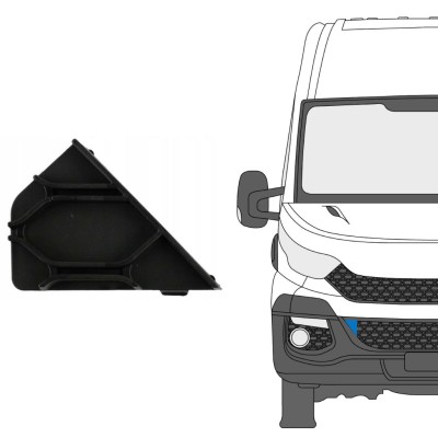Tapones del parachoques delantero para Iveco Daily 2014-2019 / Derecho 16238