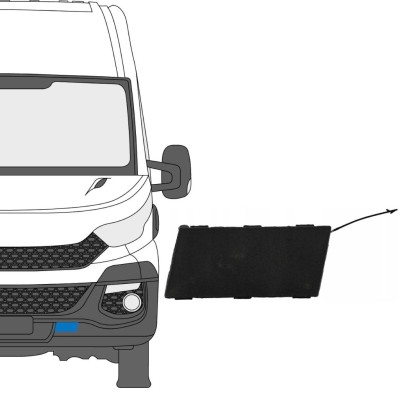Tapones del parachoques delantero para Iveco Daily 2014-2019 / Izquierda 16243
