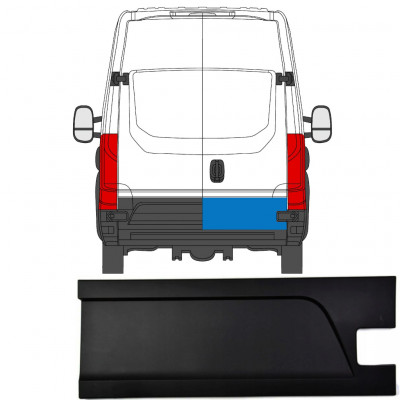 Moldura lateral puerta trasera para Iveco Daily 2014- / Derecho 7873