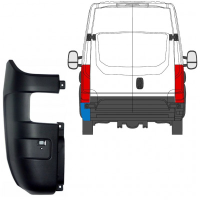 Esquina parachoques trasero para Iveco Daily 2014- / Izquierda 7887